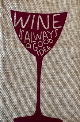 Funny Wine Gift Bag Burlap Bottle Gift Bag MakerPlace by Michaels